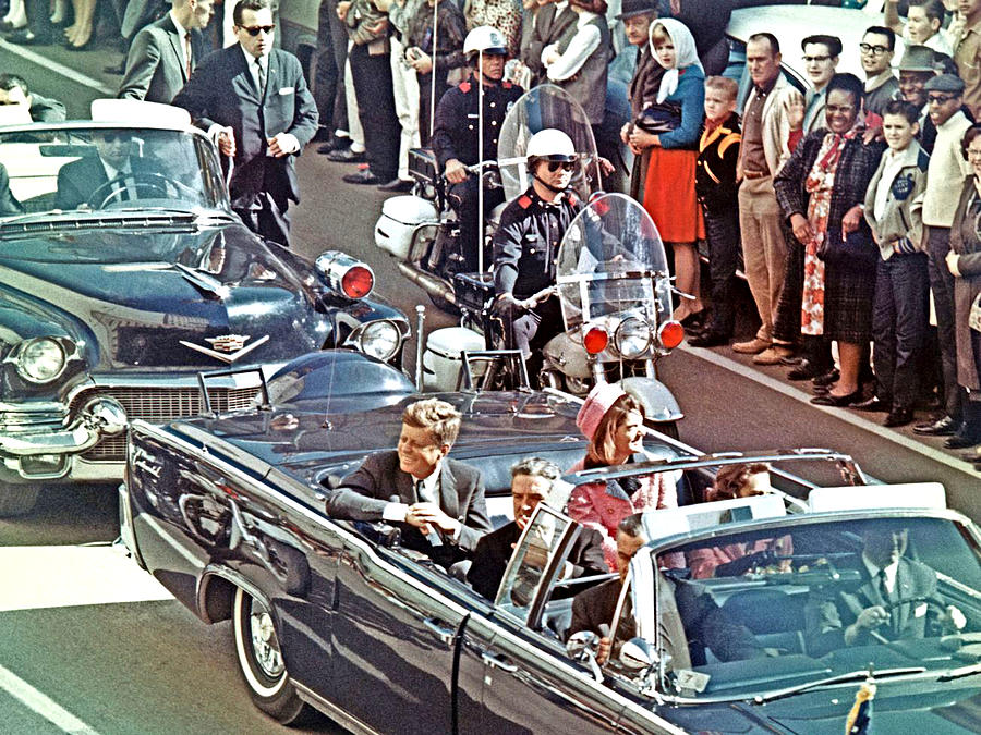 President Kennedy Limo Just Before Assassination in Dallas Texas November 22, 1963 Photograph by Peter Ogden