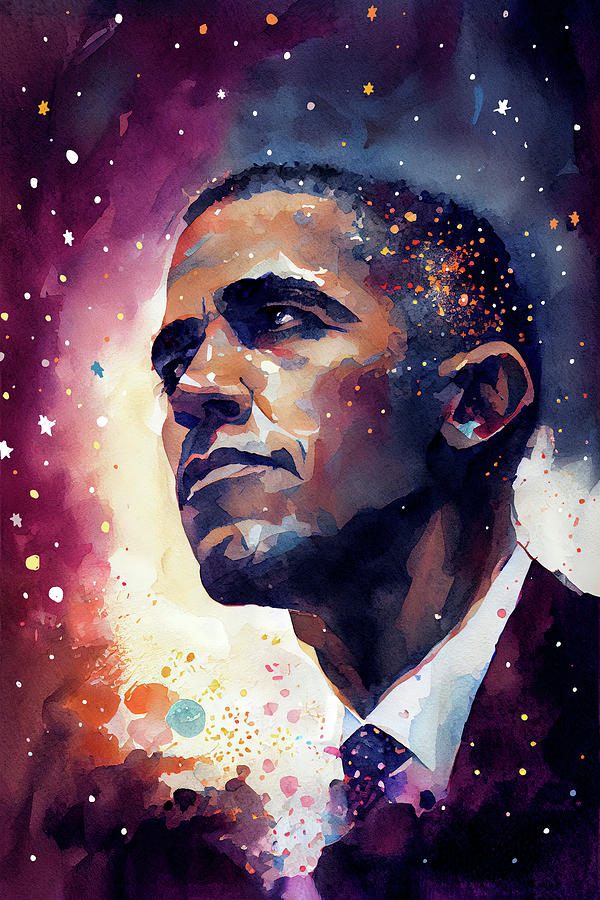 President Obama Reaching For The Stars Digital Art by Mark Tisdale