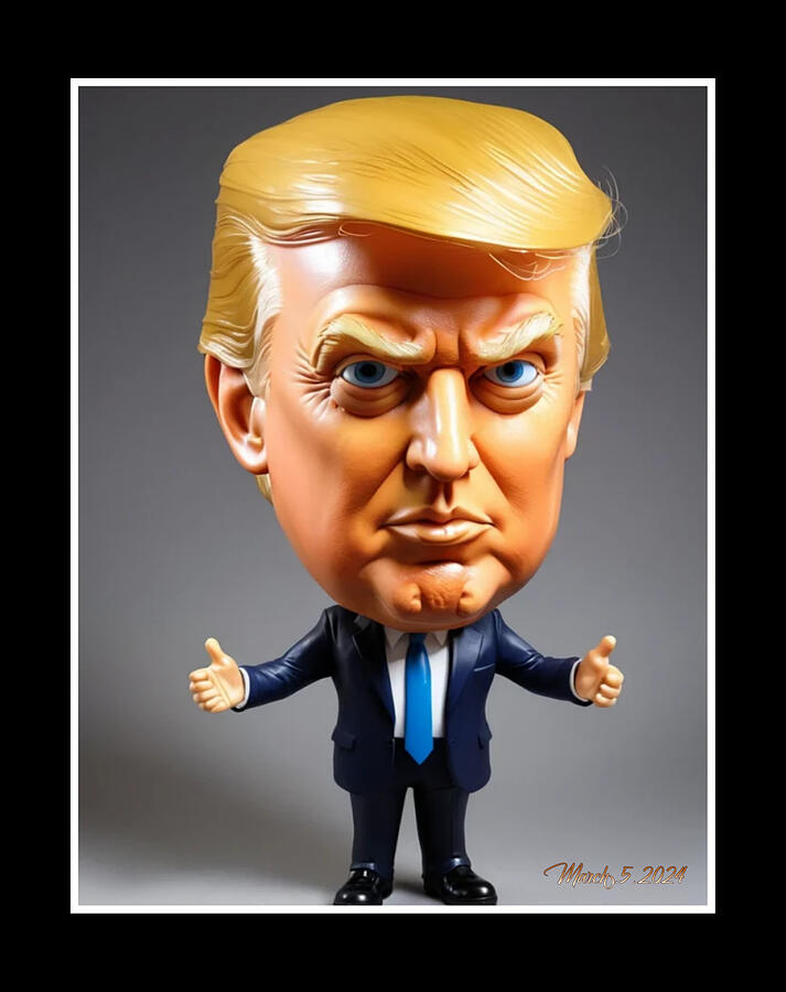 President Trump Digital Art by Kevin Caudill