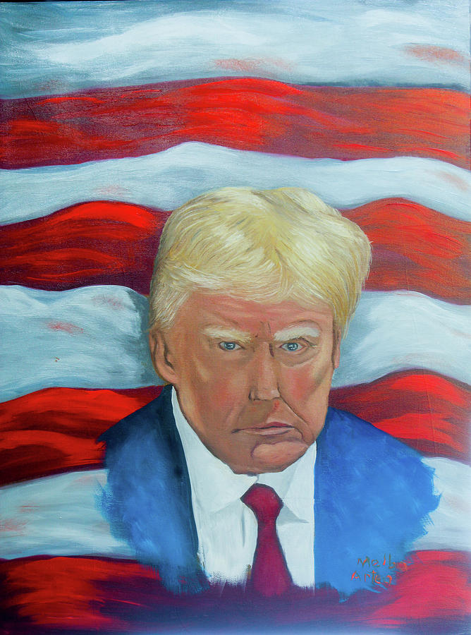 President Trump Painting by Melba Artea - Fine Art America