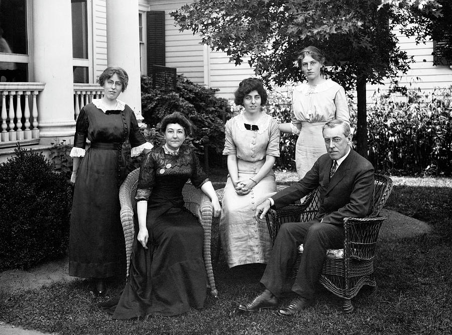 President Wilson Family Portrait - 1912 Photograph by War Is Hell Store