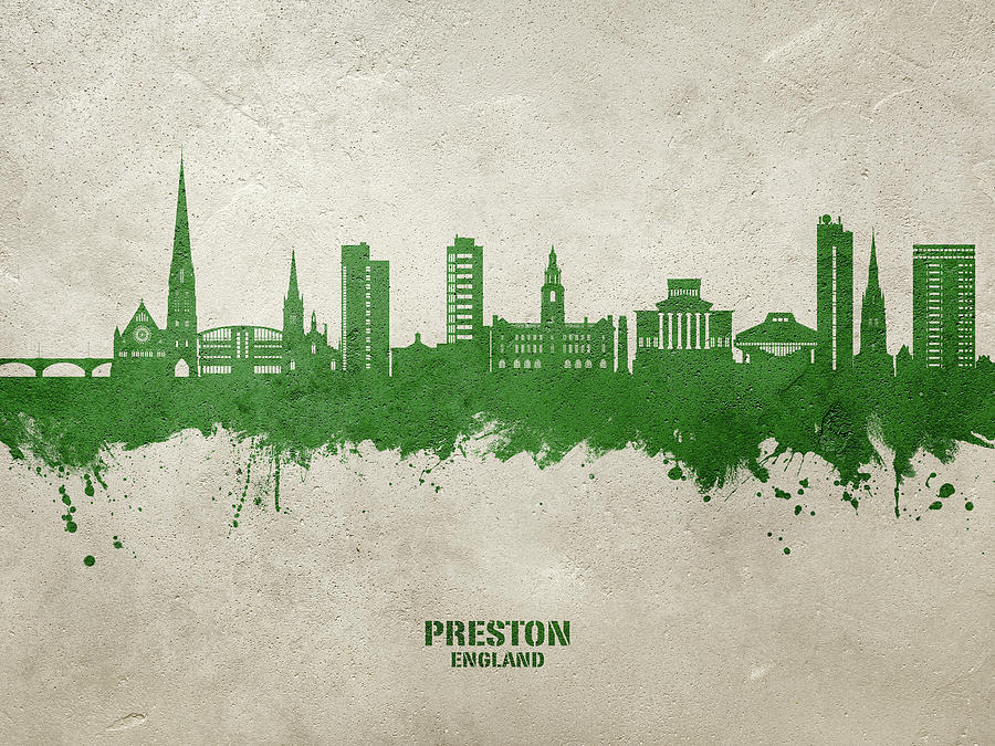Preston England Skyline #04 Digital Art by Michael Tompsett