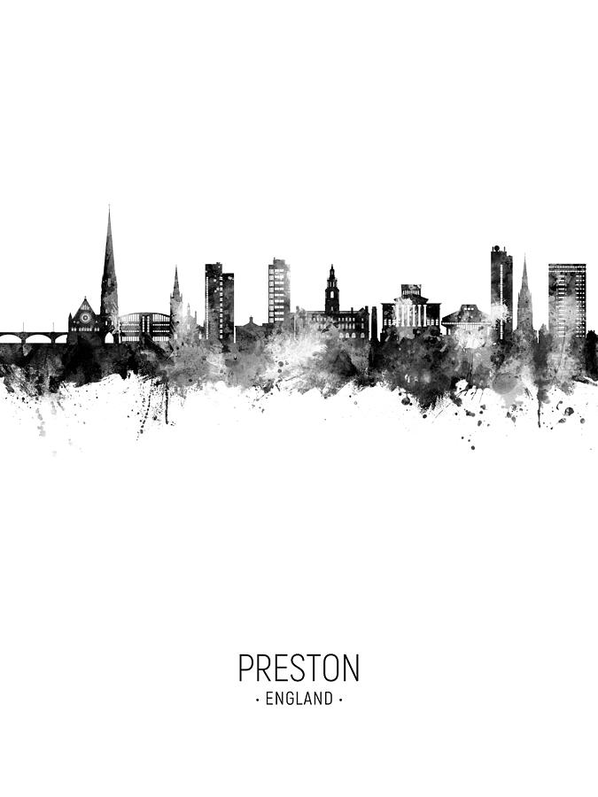 Preston England Skyline #18 Digital Art by Michael Tompsett