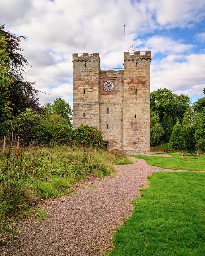 Preston Pele Tower in portrait Photograph by David Head - Pixels