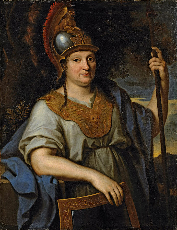 Presumed Portrait of Anne of Austria as Minerva Painting by French School