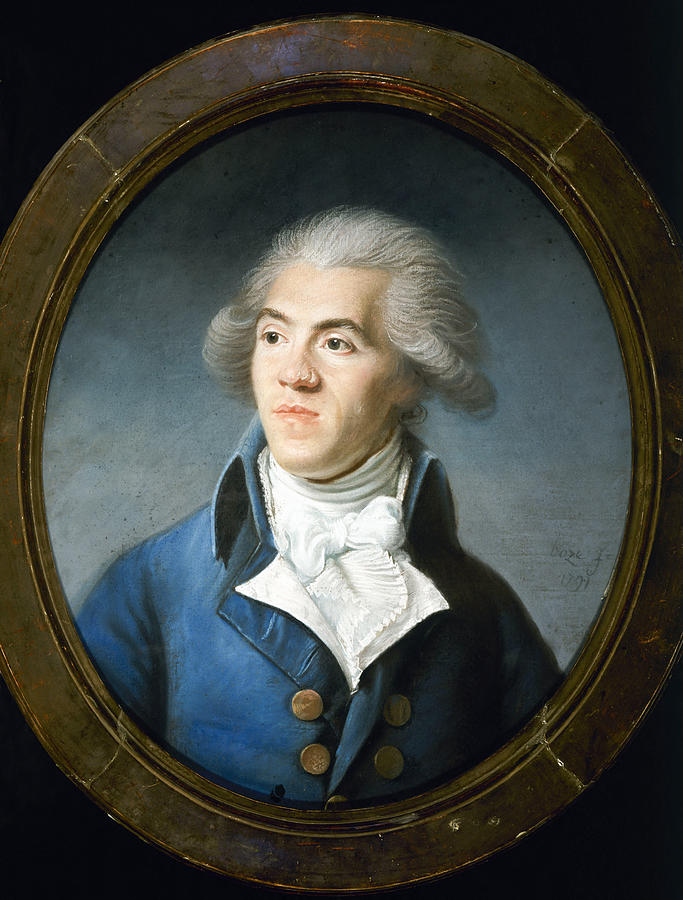 Presumed portrait of Antoine Barnave - Painting by Joseph Boze - Fine ...