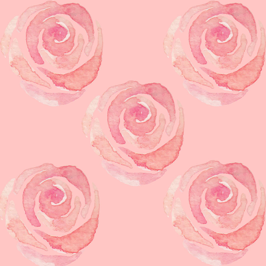 Pretty Abstract Rose Art Digital Art by Caterina Christakos