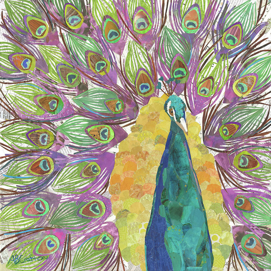 Pretty As A Peacock Mixed Media by Arlene Crafton
