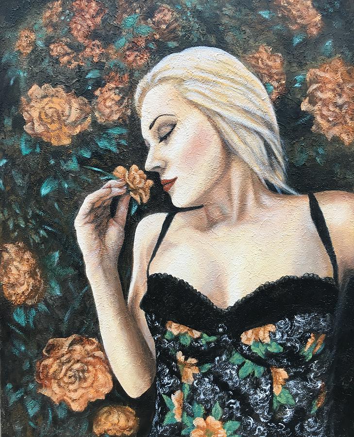 Pretty as a Rose Painting by Glenda Stevens