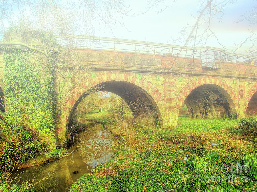 Bridge Photograph - Pretty Down By The Railway Bridge by Leigh Kemp Bridge Photograph - Pretty Down By The Railway Bridge by Leigh Kemp