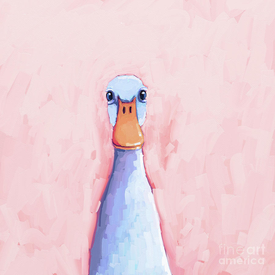 Pretty Duck Painting by Lucia Stewart