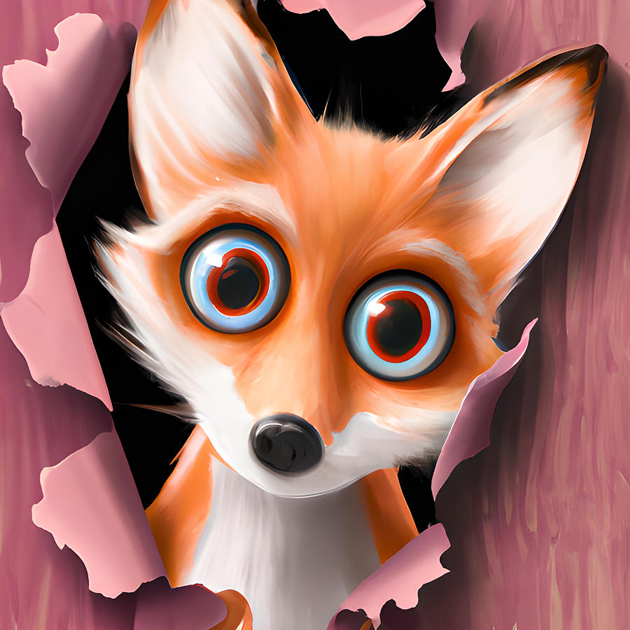 Pretty Fox Digital Art by Amalia Suruceanu