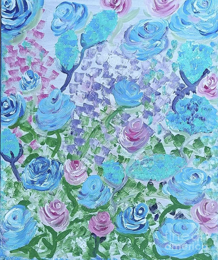 Pretty in Aqua Painting by Jennylynd James