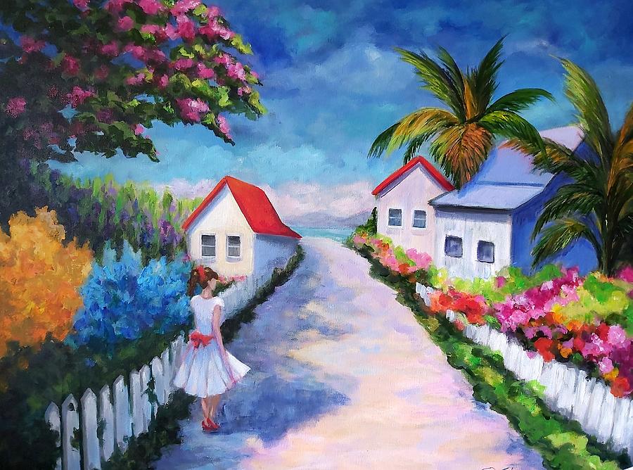 Pretty in Paradise Painting by Rosie Sherman