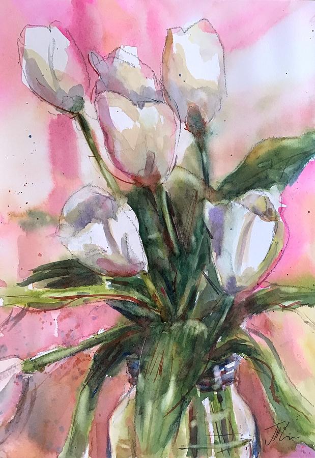 Pretty in Pink Painting by Judith Levins