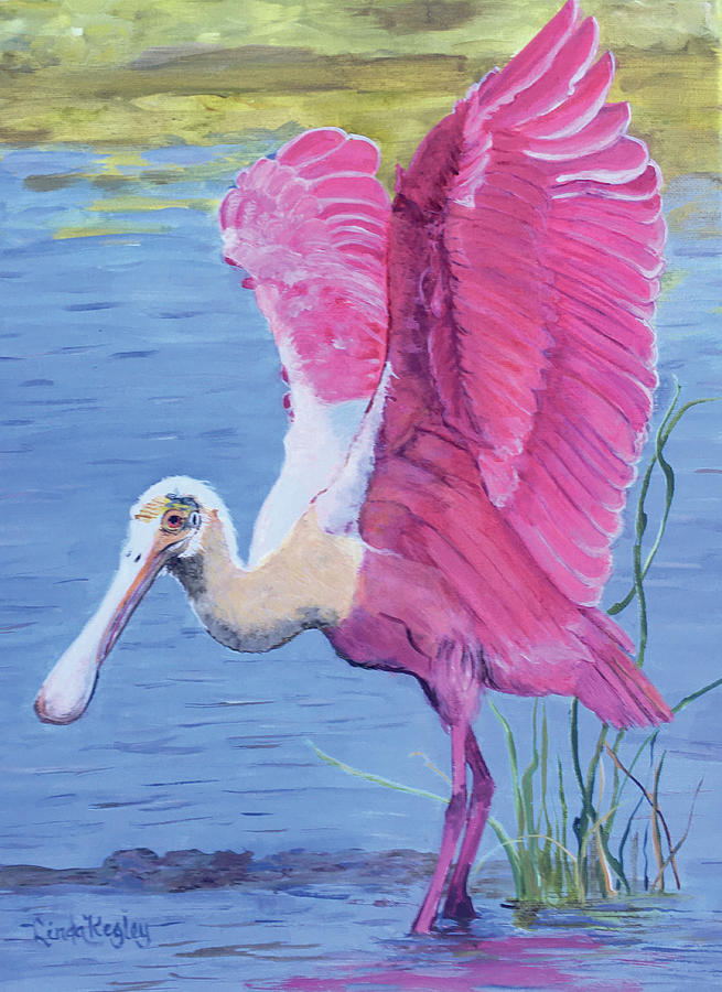 Pretty in Pink Painting by Linda Kegley