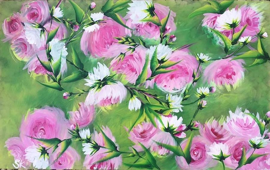 Pretty in pink  Painting by Sharron Knight