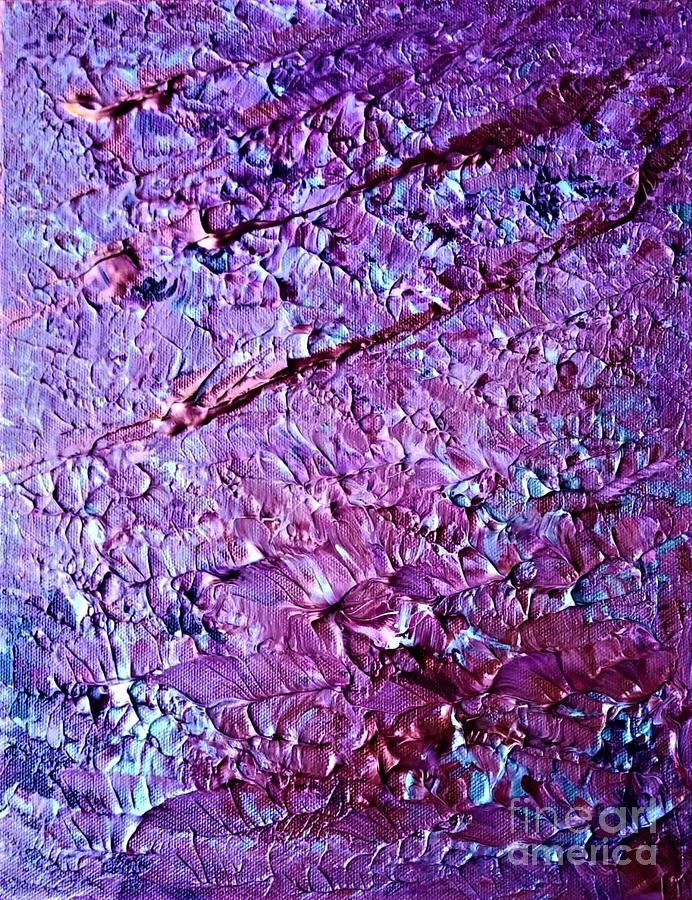 Abstract Digital Art - Pretty In Purple Abstract by Shelly Wiseberg