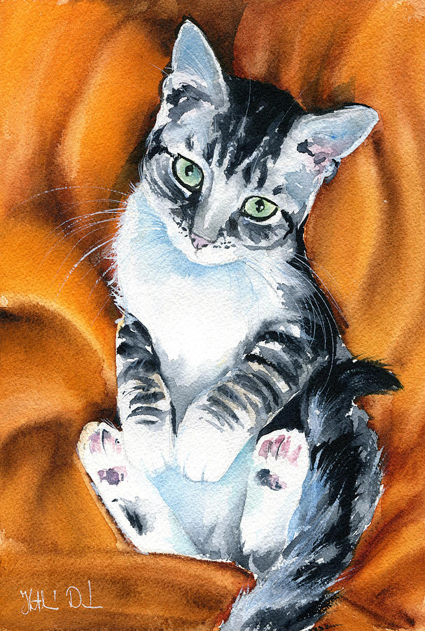 Pretty Paws Painting by Dora Hathazi Mendes