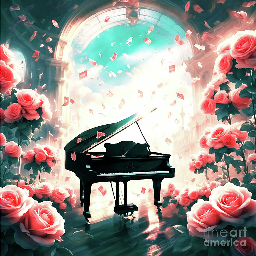 Pretty Piano Digital Art by Eddie Eastwood