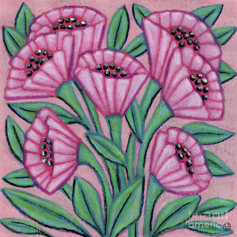 Pretty Pink Perfection. Wildflora Painting by Amy E Fraser