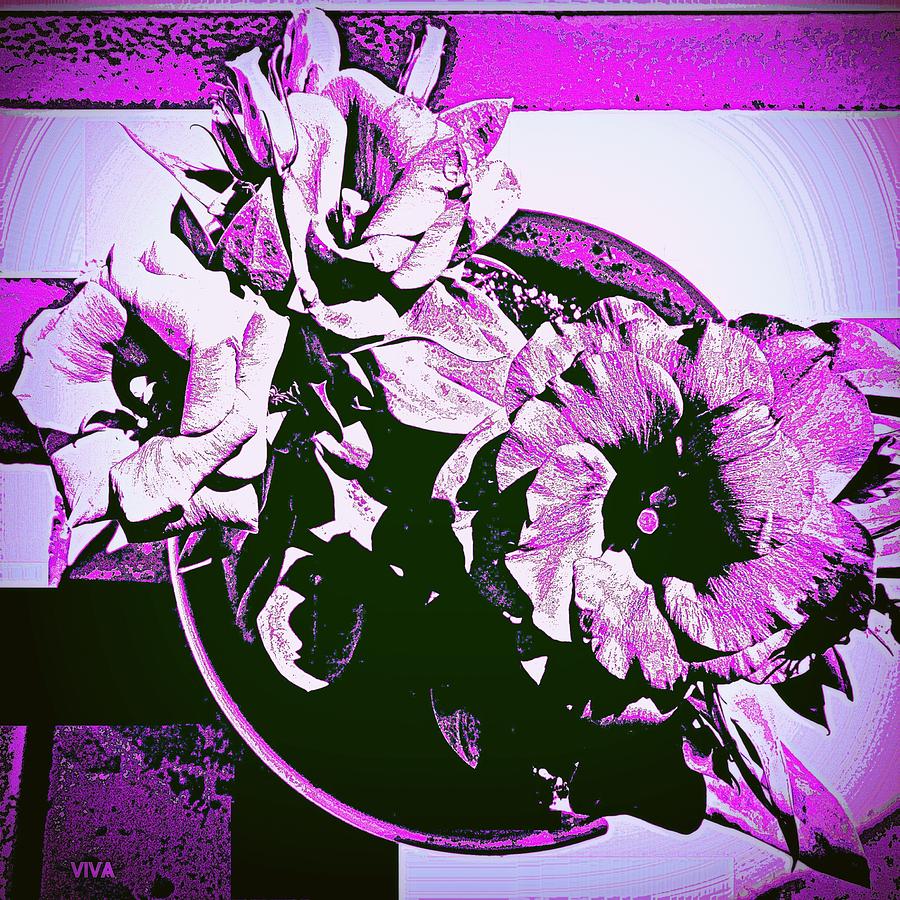 Pretty Purple Potplant Photograph by VIVA Anderson