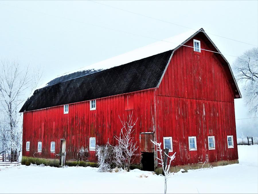 Pretty Red Barn  Photograph by Lori Frisch