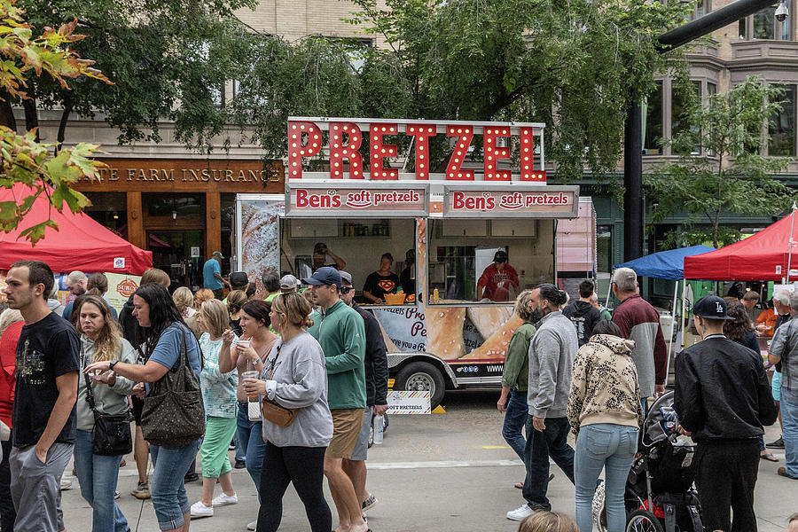 Pretzel Stand at Taste of Madison  Photograph by John McGraw