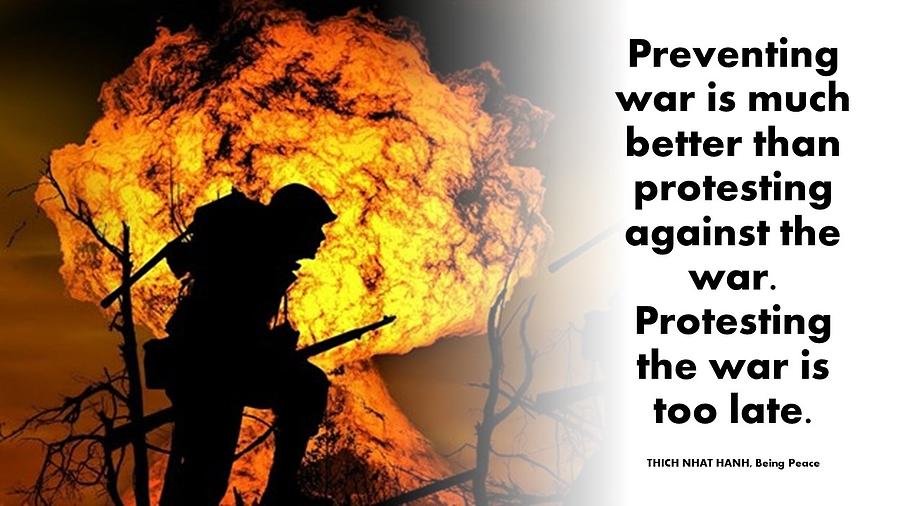 Prevent War Mixed Media by Nancy Ayanna Wyatt