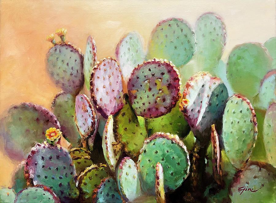 Prickley Pear 1 Painting by Gini Heywood - Fine Art America