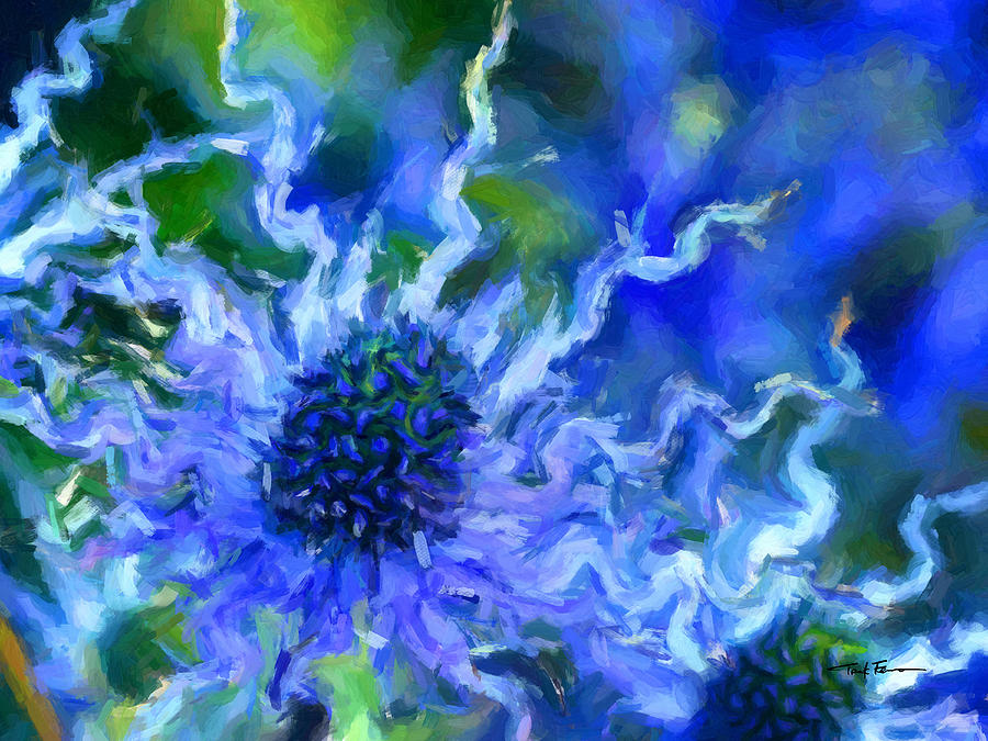 Prickly Flower Painting by Trask Ferrero