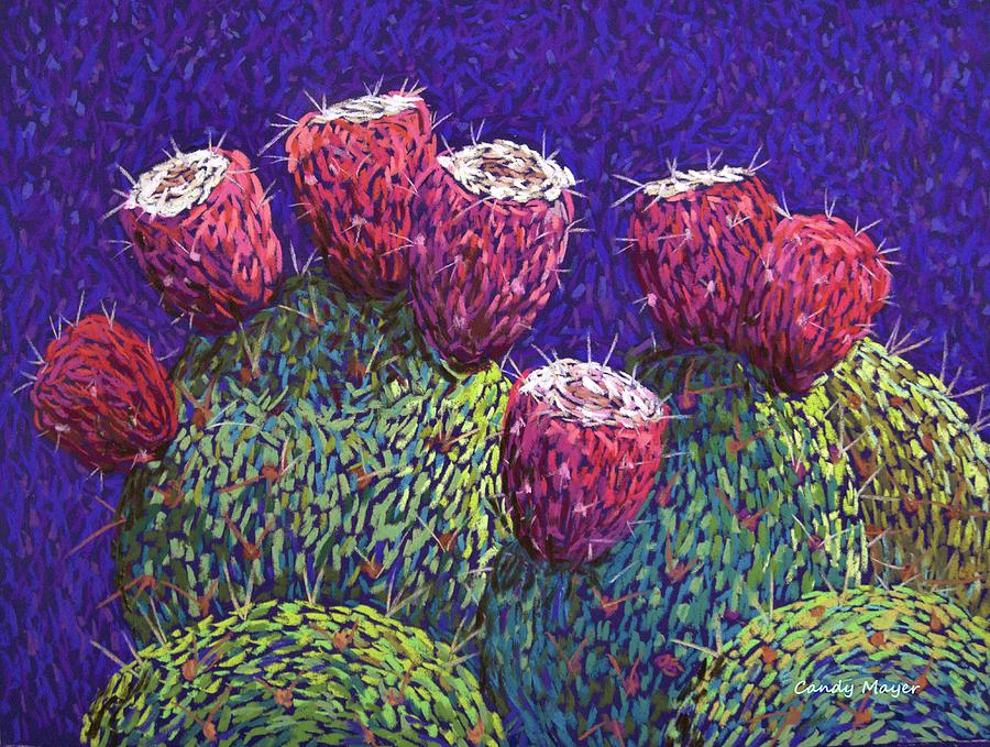 Prickly Pear Fruit Pastel by Candy Mayer