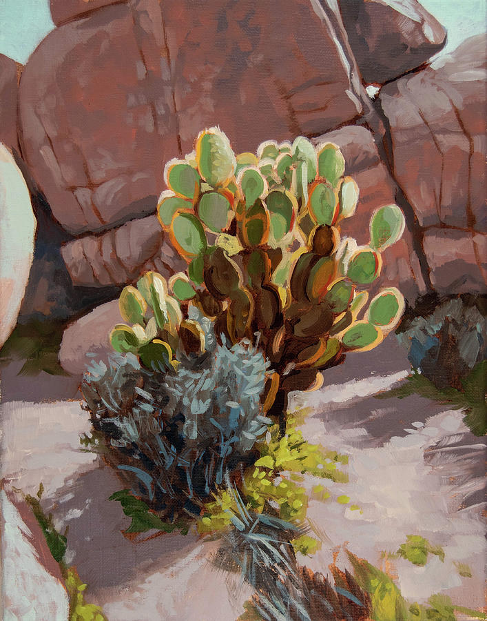 Prickly Pear Study Painting by Stephen Bartholomew