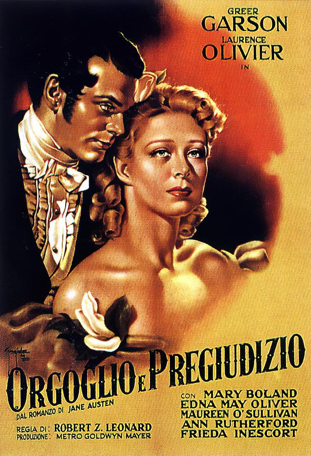 Pride and Prejudice, 1940 - art by Sergio Gargiulo Mixed Media by Movie World Posters