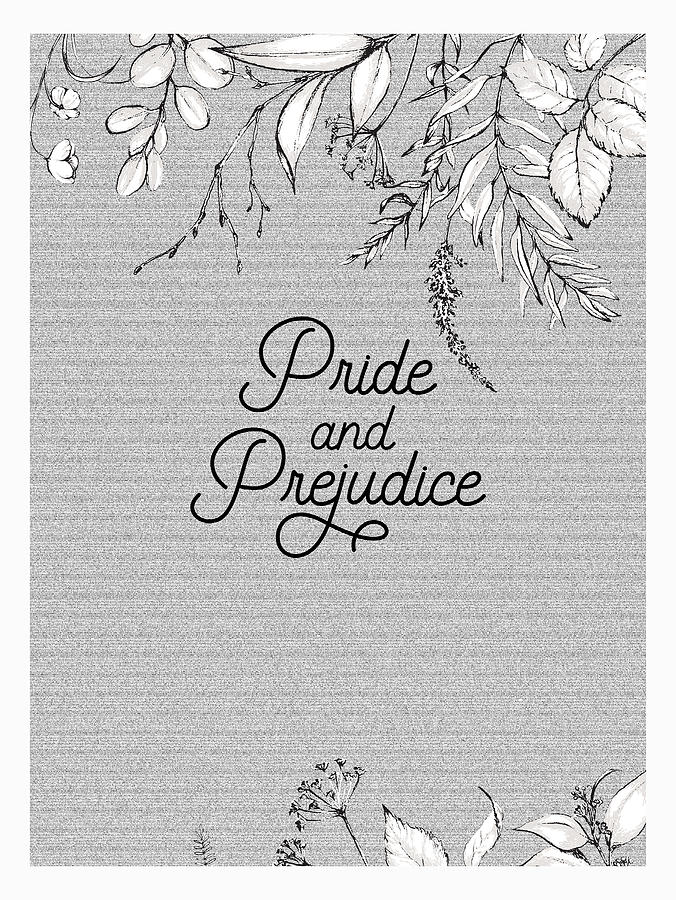 Book Digital Art - Pride and Prejudice Lit Print I by Ink Well