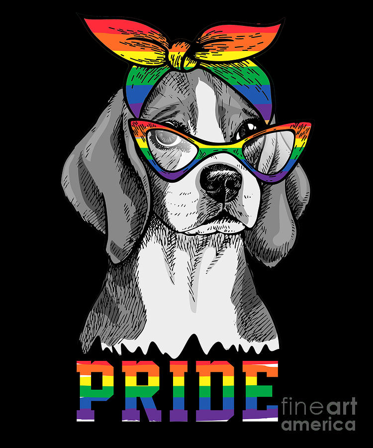 Pride Dog Lesbian Gay Bisexual Transgender Gift Digital Art by Thomas Larch  - Pixels