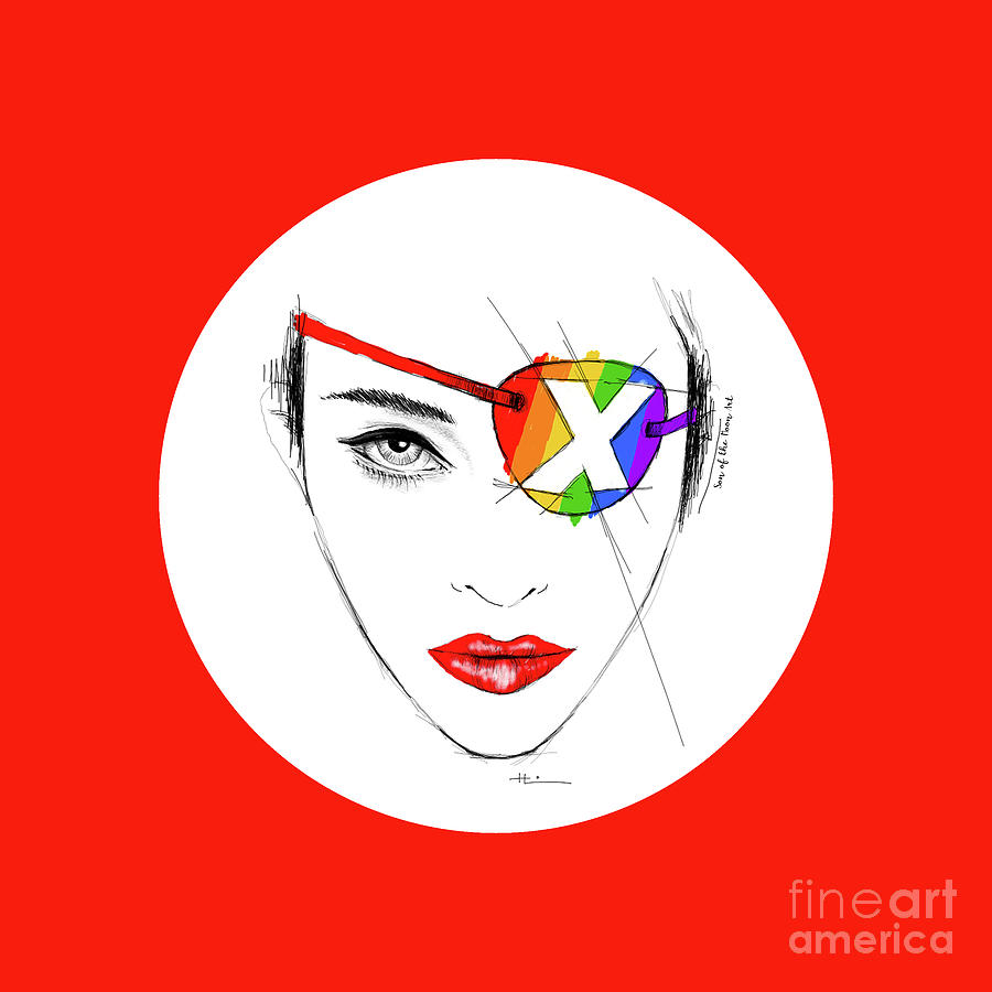 Madonna Drawing - Pride Madame X by Son Of the Moon