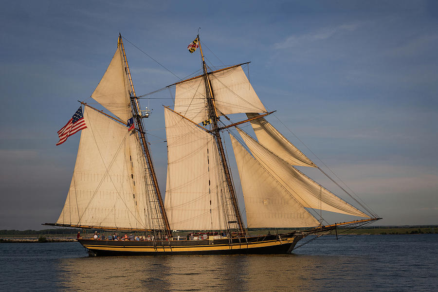 Pride of Baltimore II Photograph by Dale Kincaid