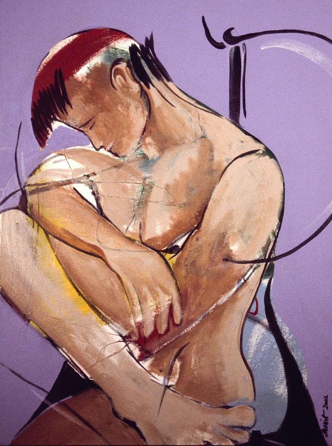 Nude Painting - Pride Purple by Keith Theriot
