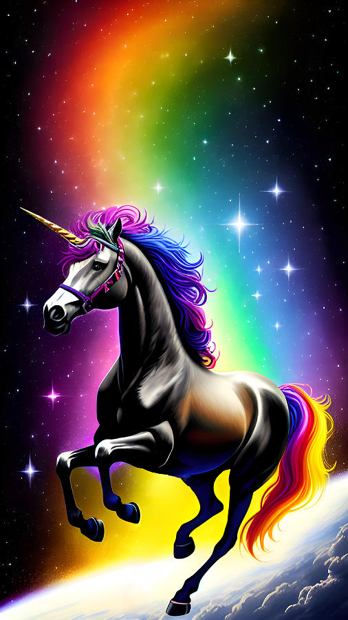 Pride Unicorn 1 Digital Art by Tracy Blackburn - Fine Art America