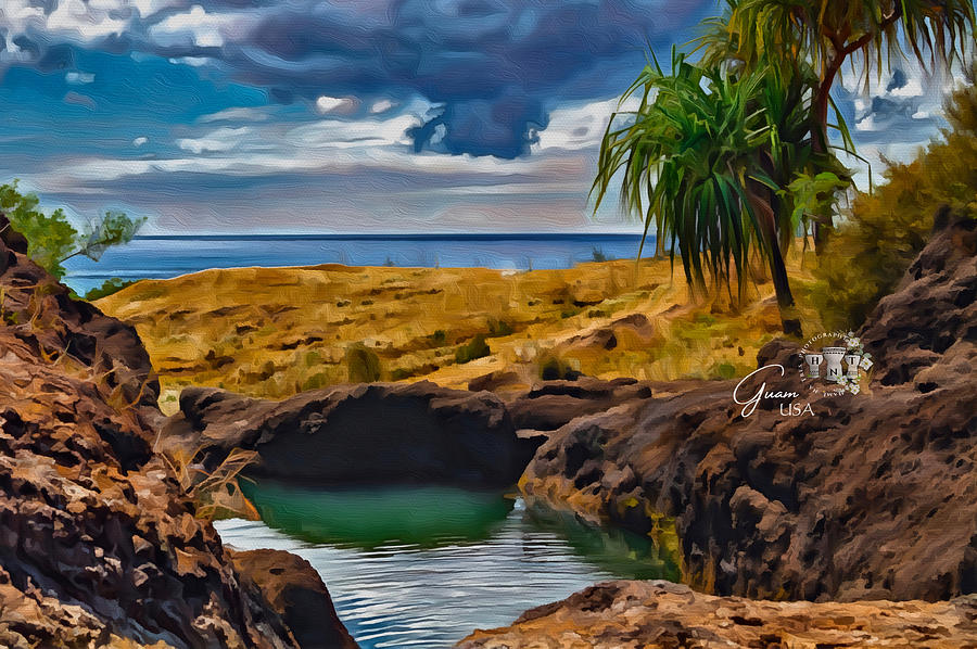 Priest's Pools - Melesso, Guam Digital Art by Rose Marie Siguenza of ...