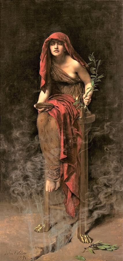 Priestess Of Delphi Painting