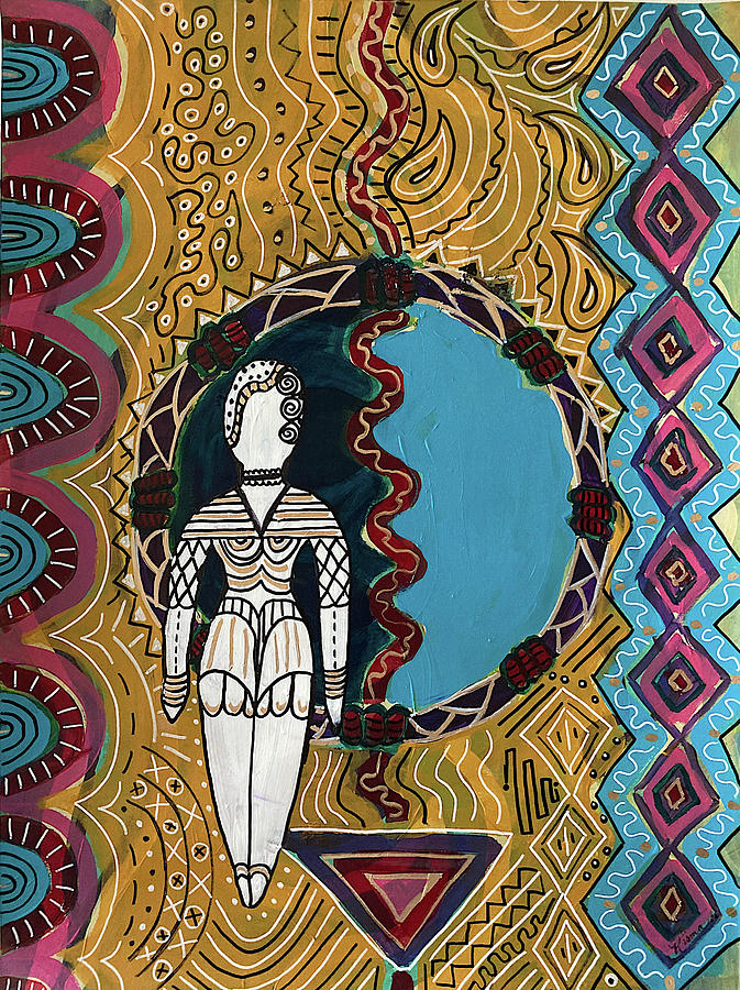 Priestess of Earth Painting by Kisma Reidling