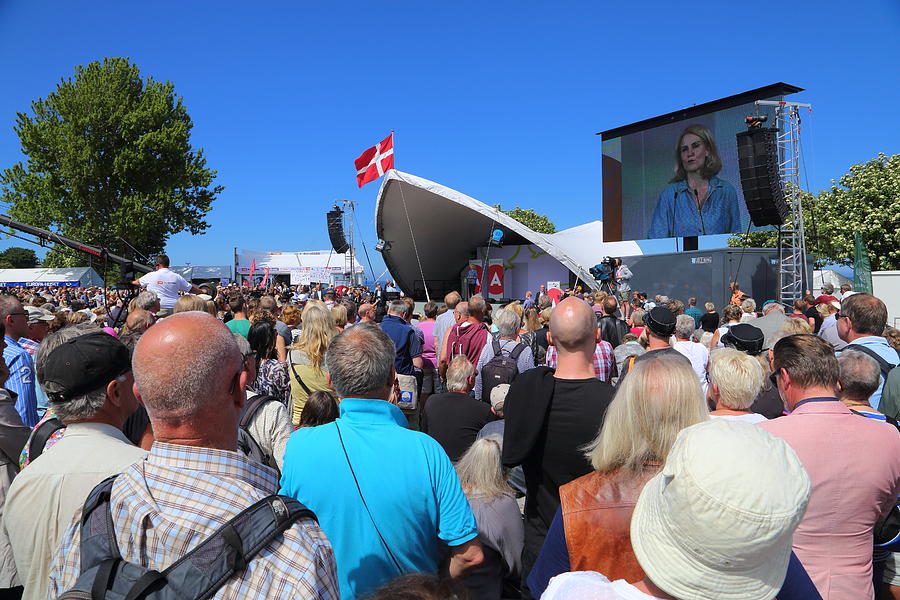 Prime Minister Statsminister Helle Thorning-Schmidt at Folkemødet on Bornholm Photograph by Pejft