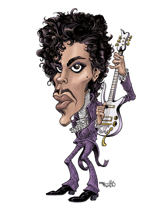 Prince, 1982 Drawing by Mike Scott - Fine Art America