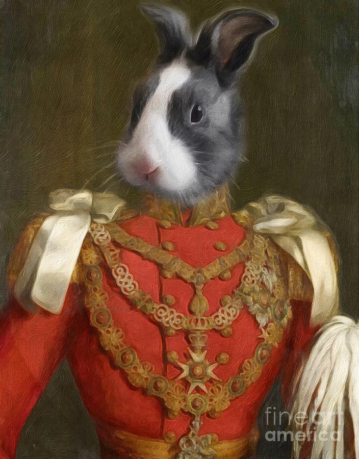 Prince Bunny Digital Art by Zelda Tessadori