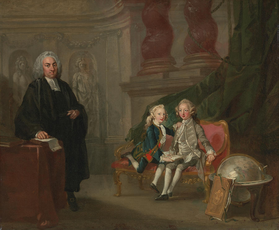 Prince George and Prince Edward Augustus Painting by Richard Wilson