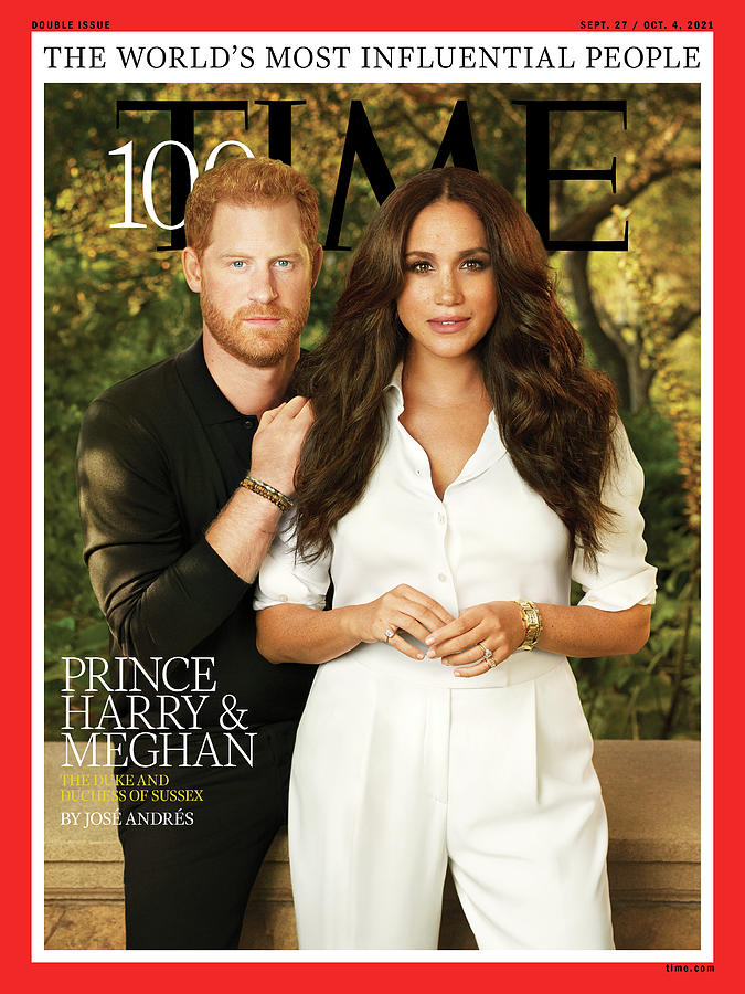 England Photograph - 2021 TIME100 - Prince Harry and Meghan by Photograph by Pari Dukovic for TIME