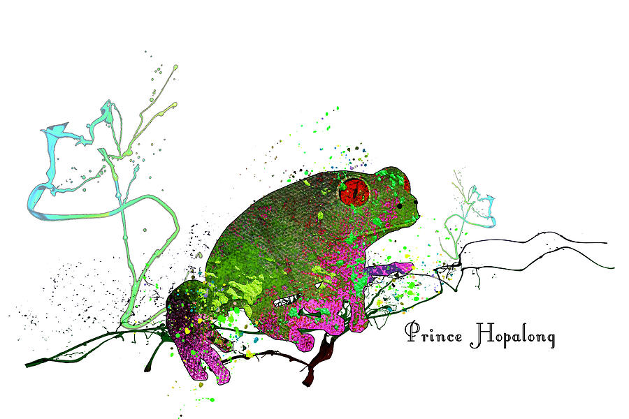 Frog Mixed Media - Prince Hopalong by Miki De Goodaboom