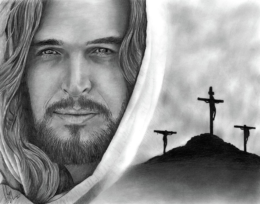 Easter Drawing - Prince of Peace by Bobby Shaw